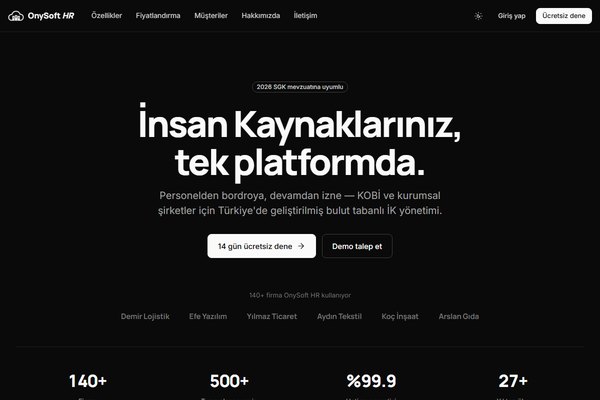 2026 SGK Uyumlu Bordro ve Bulut İK Yönetimi: OnySoft HR